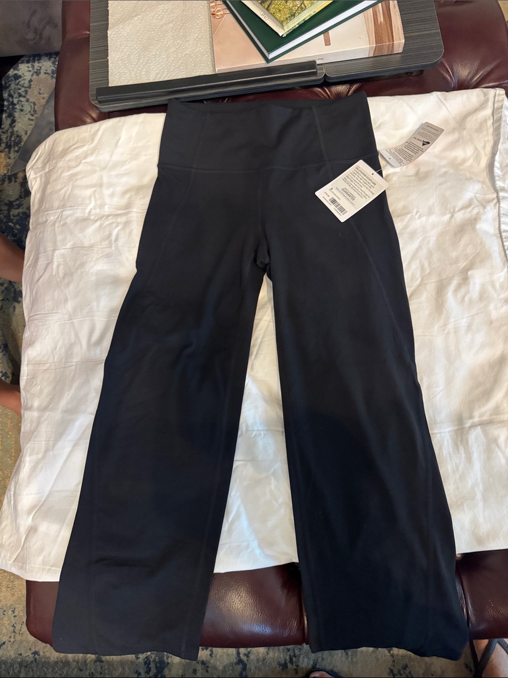 Athleta Women’s High-Waist Wide-Leg Active Pants — Black